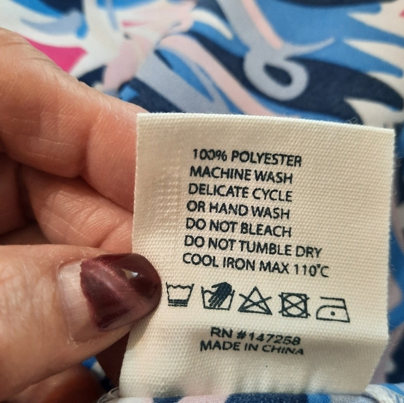 NWT Simple Southern Small Women's Blue and Pink Drape Multicolor Top/Coverup - Picture 11 of 16